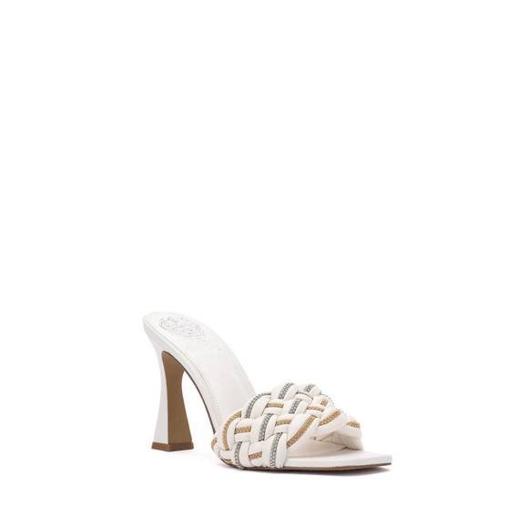 NEW VINCE CAMUTO rayley mule in white swan - Picture 1 of 3